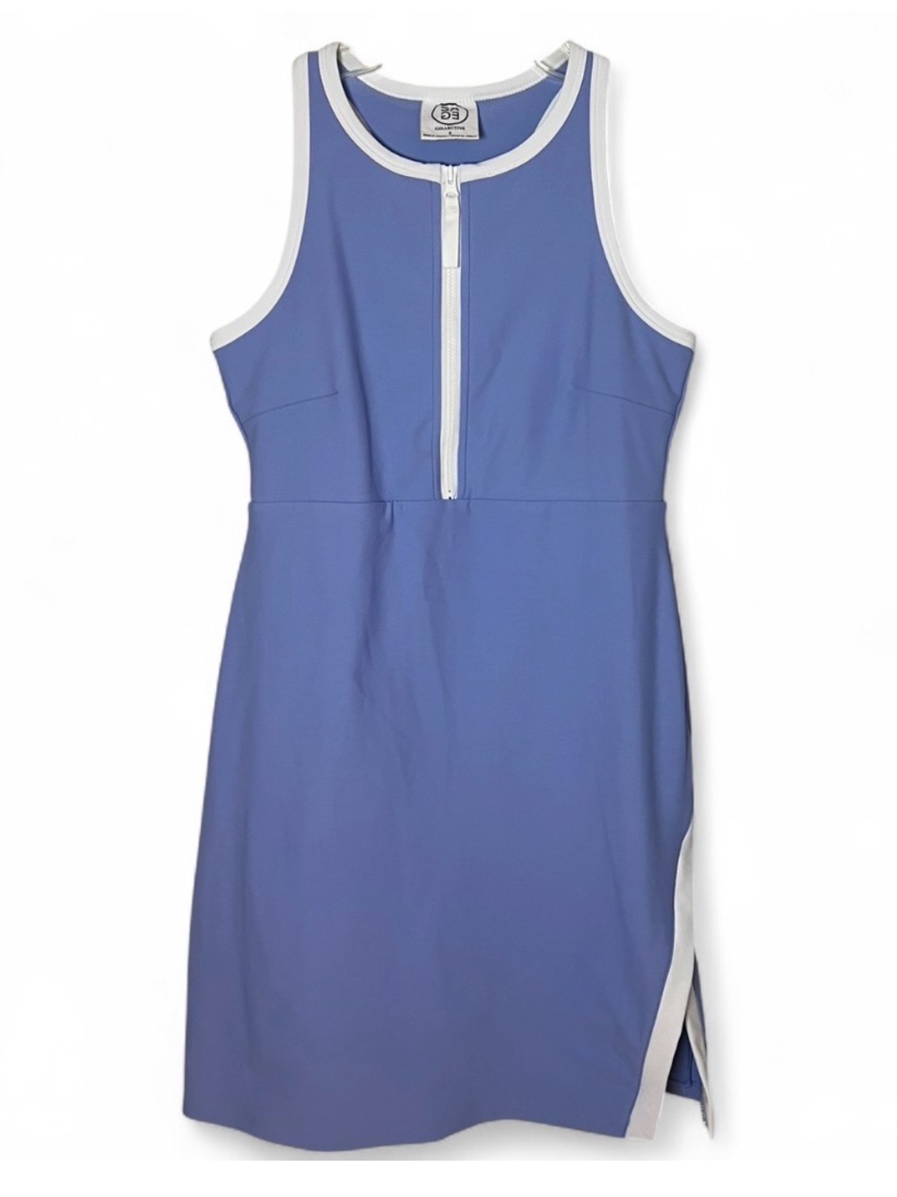 Sage The Label Blue Racerback Active Halter Dress Tennis Golf Sporty Sz Small